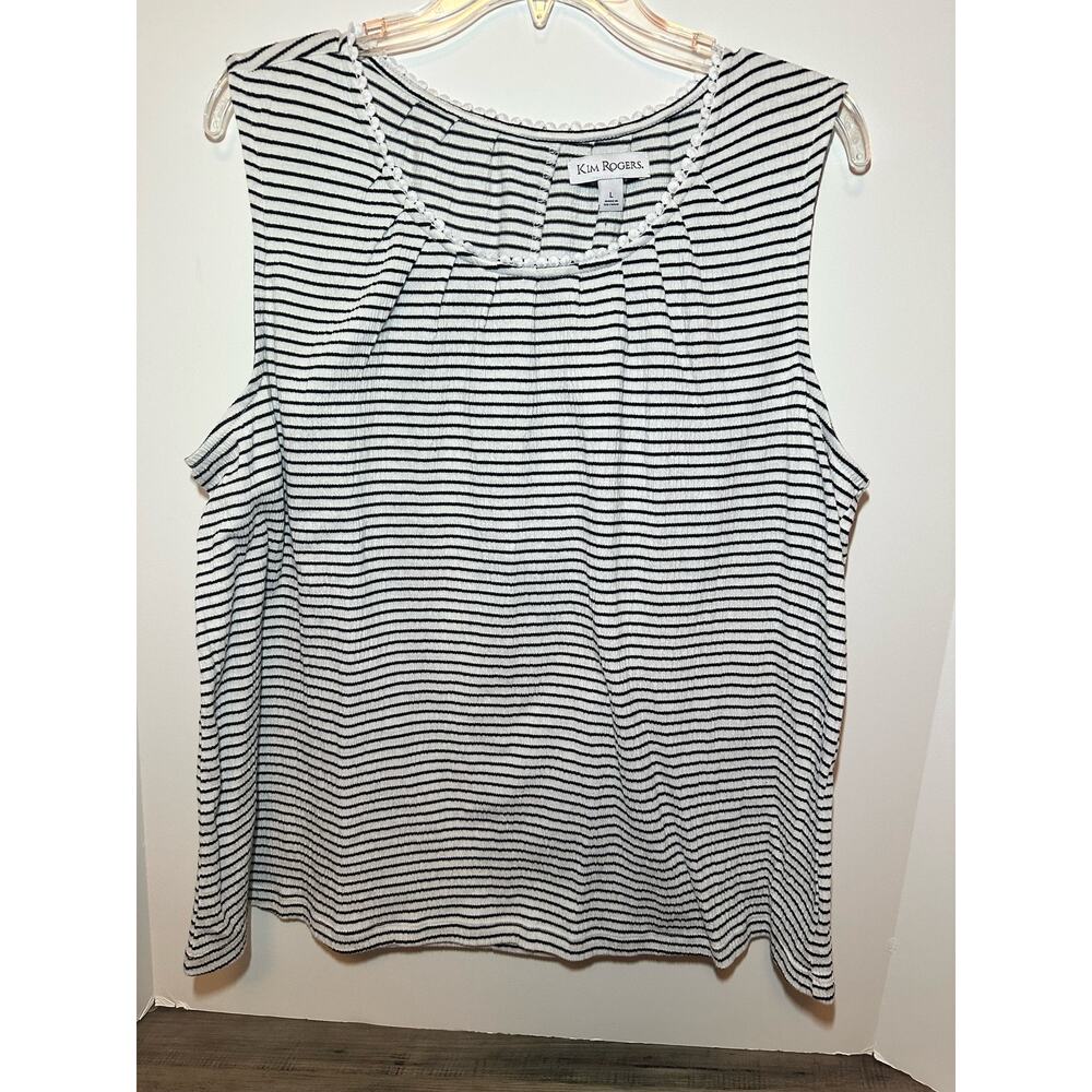 Kim Rodgers sleeveless top shirt sz L ladies EUC